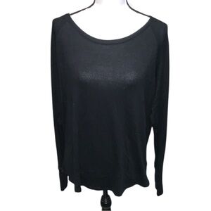 Gap Black Long Sleeve Pullover Shirt Stretchy Comfy Casual